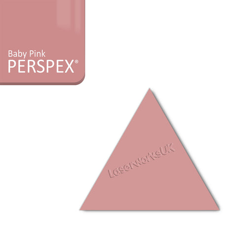 Acrylic Triangle Blanks (8cm Pack of 9) - Laserworksuk