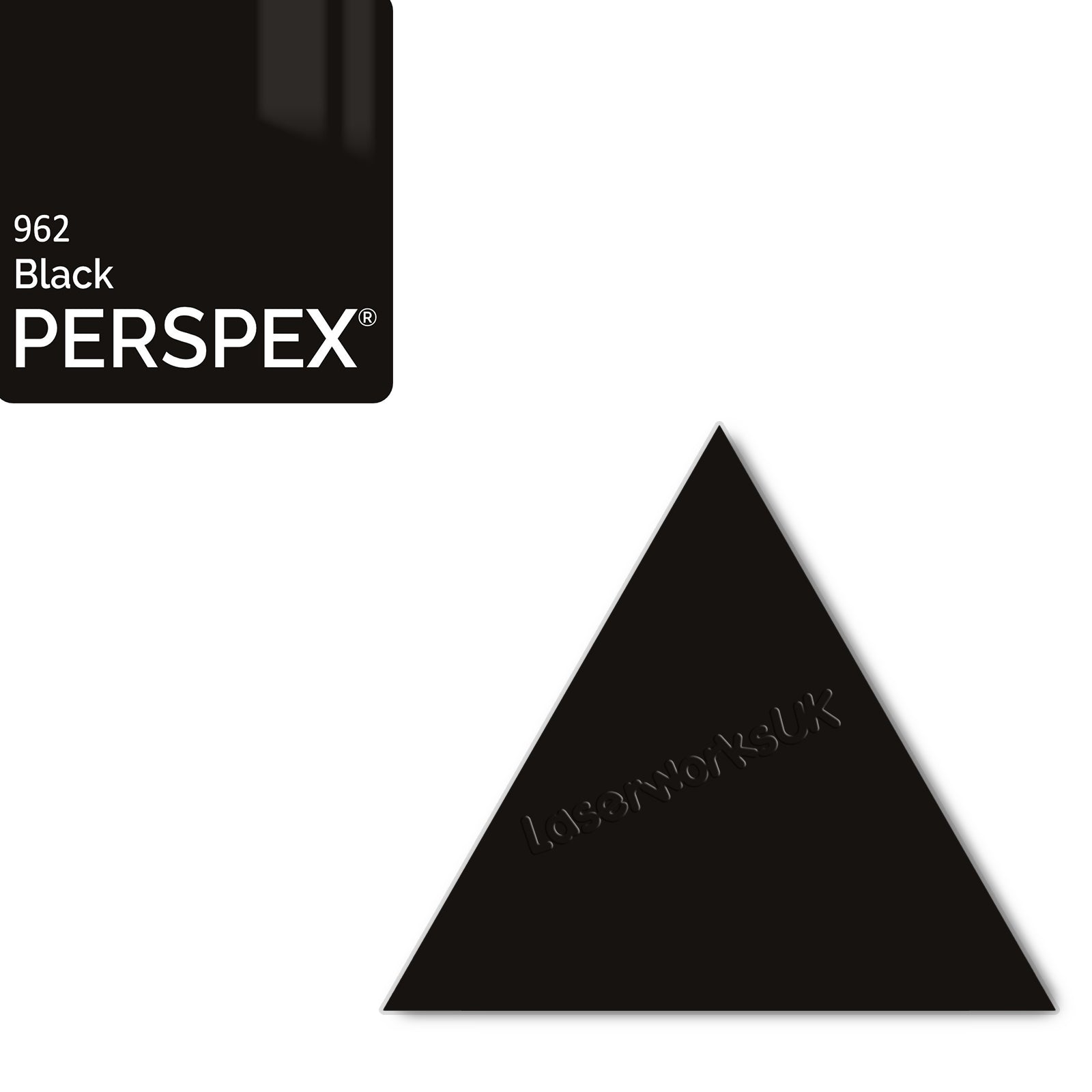 Acrylic Triangle Blanks (8cm Pack of 9) - Laserworksuk