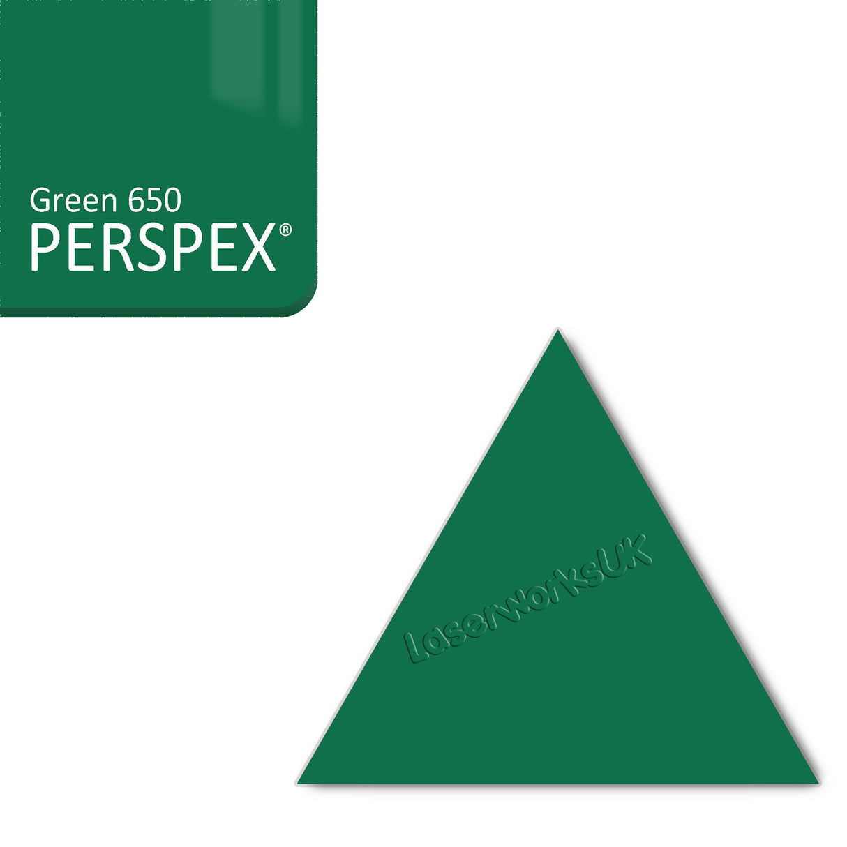 Acrylic Triangle Blanks (8cm Pack of 9) - Laserworksuk