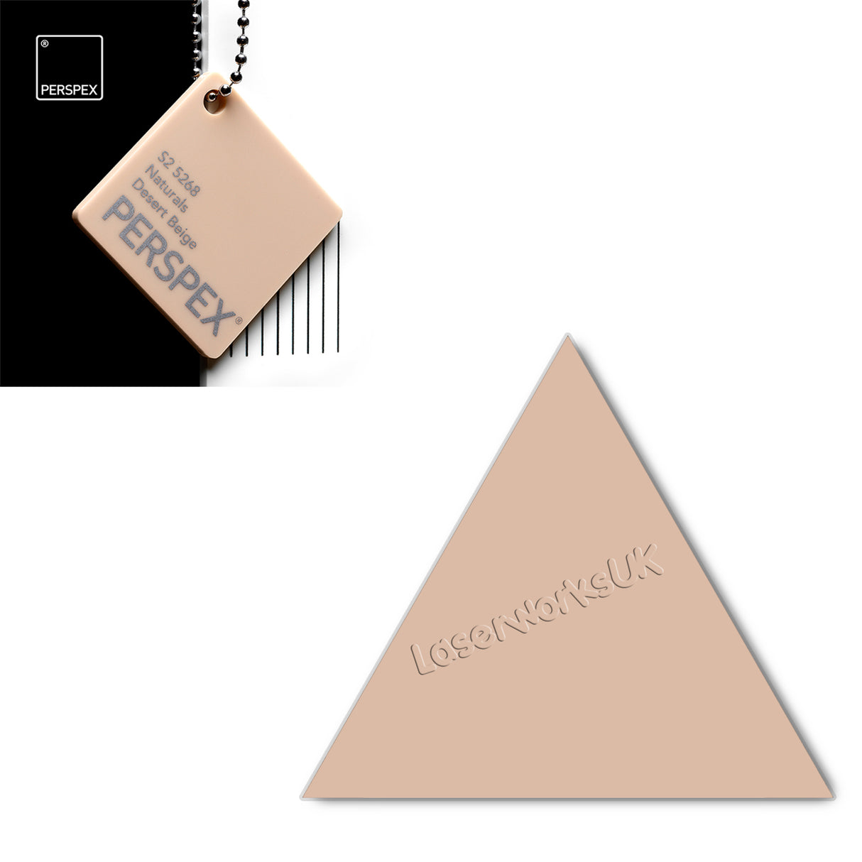 Acrylic Triangle Blanks (8cm Pack of 9) - Laserworksuk