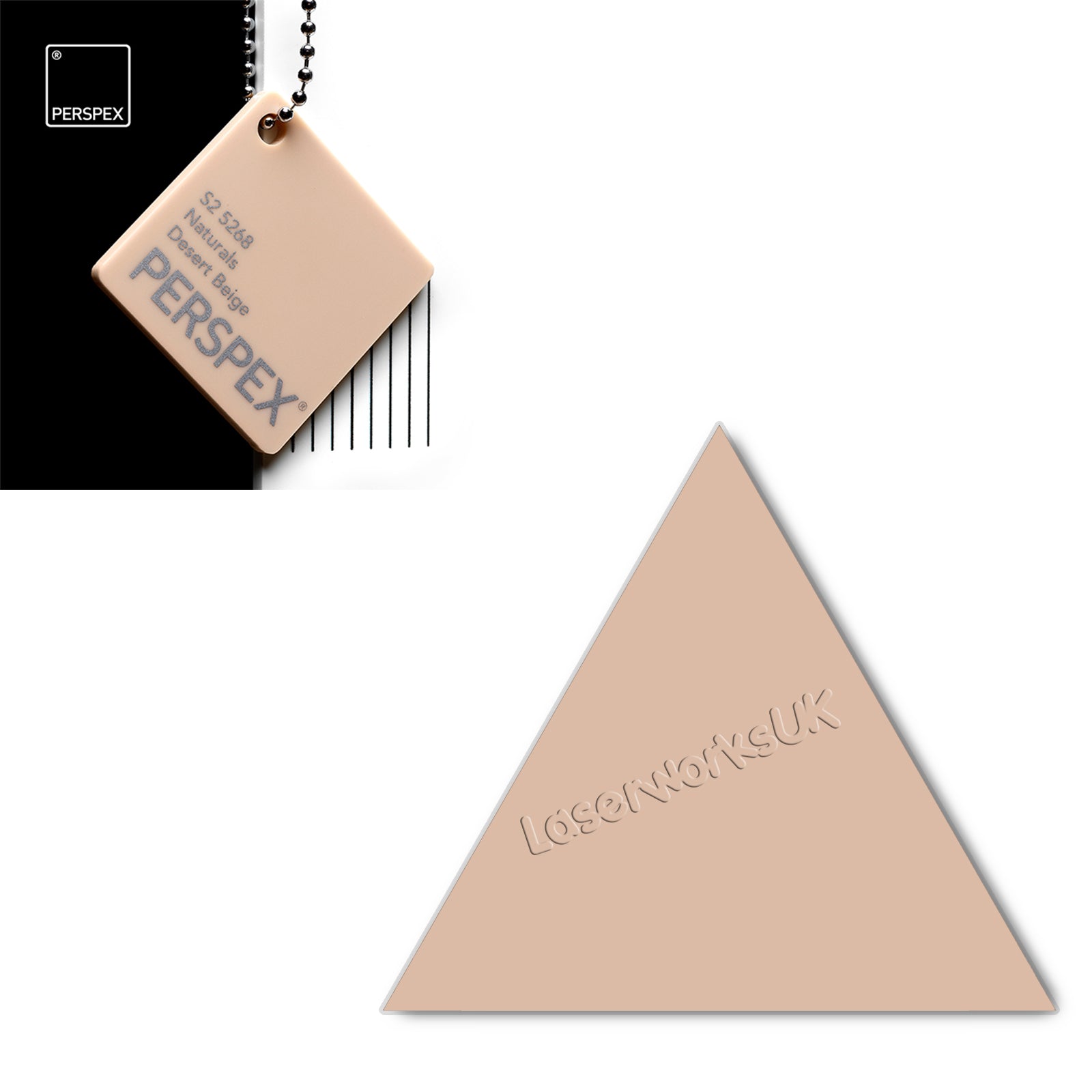 Acrylic Triangle Blanks (8cm Pack of 9) - Laserworksuk
