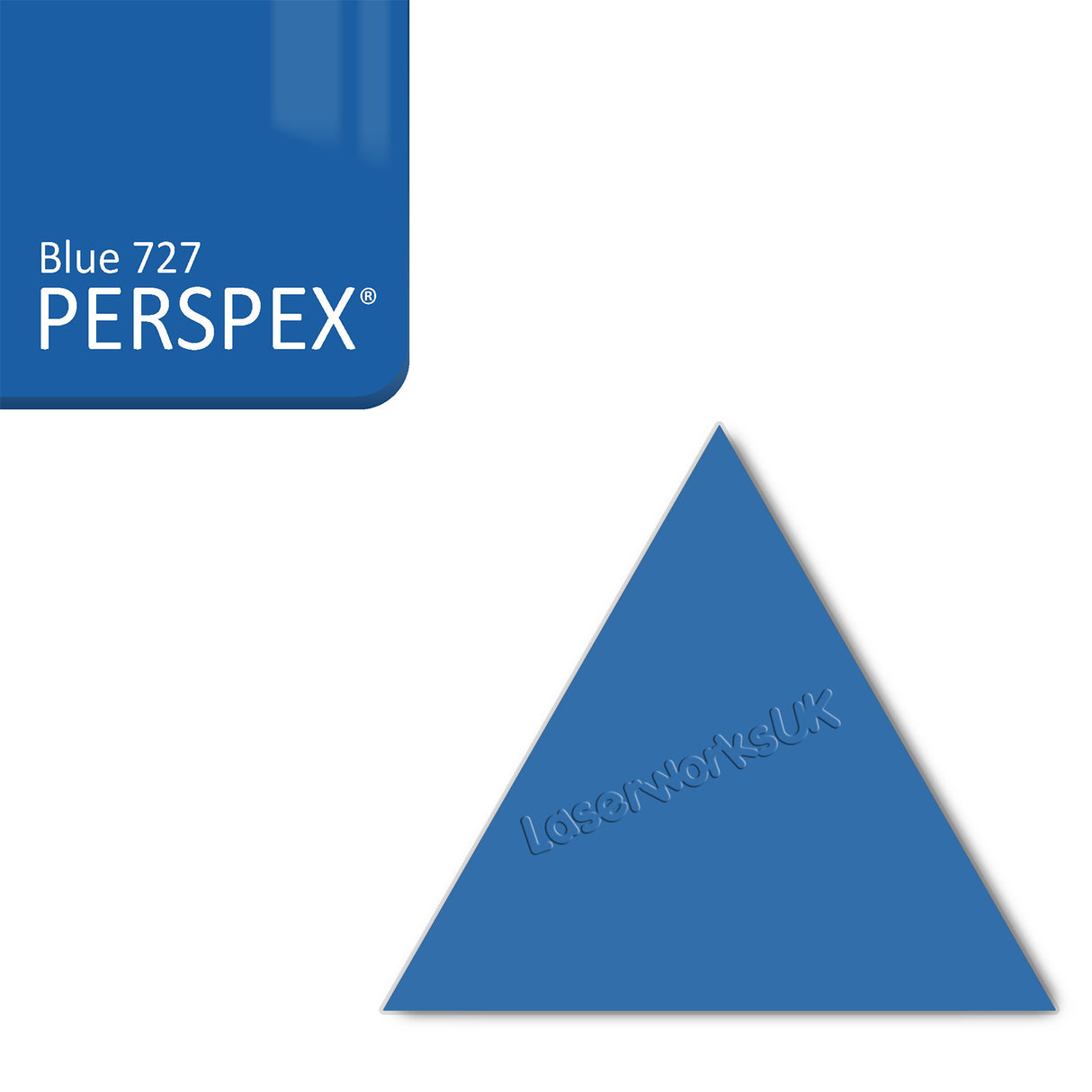 Acrylic Triangle Blanks (8cm Pack of 9) - Laserworksuk