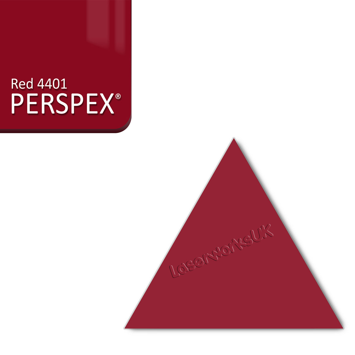 Acrylic Triangle Blanks (8cm Pack of 9) - Laserworksuk