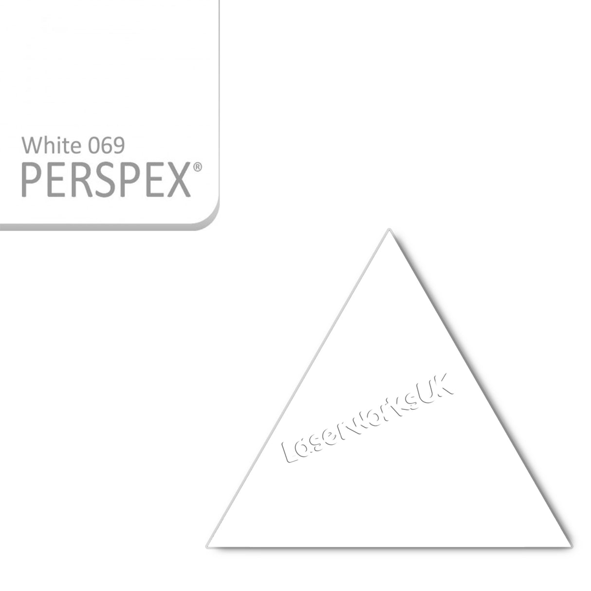 Acrylic Triangle Blanks (8cm Pack of 9) - Laserworksuk