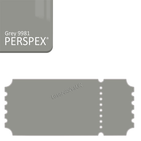 Acrylic Vintage Ticket Blanks - Laserworksuk