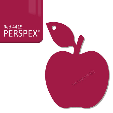 Acrylic Apple Keyring - Laserworksuk