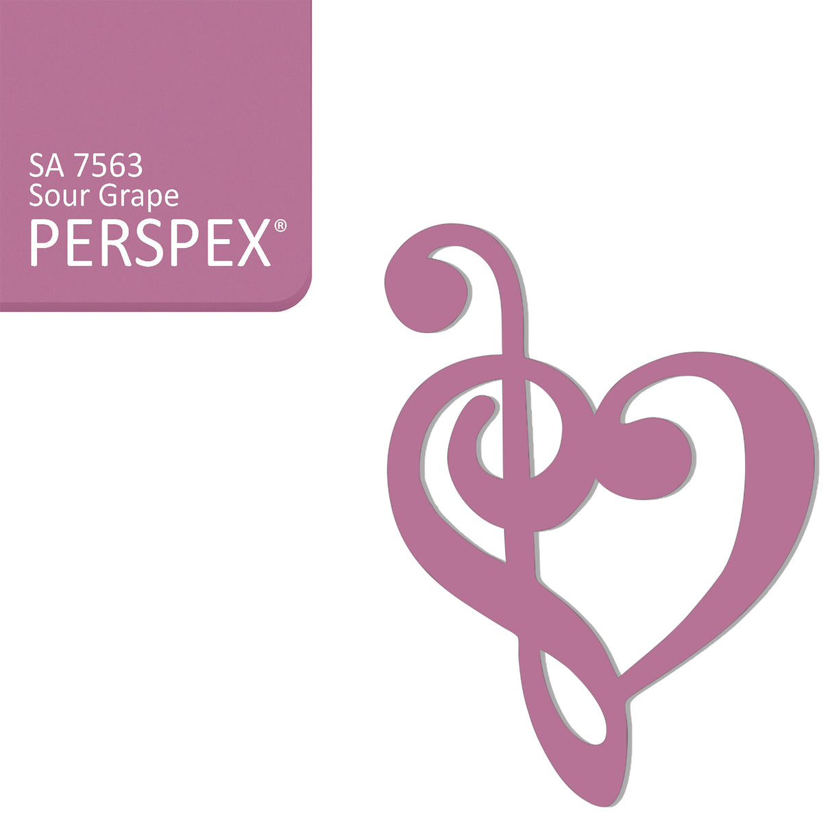 Treble Clef Bass Clef Music Heart Decor - Laserworksuk