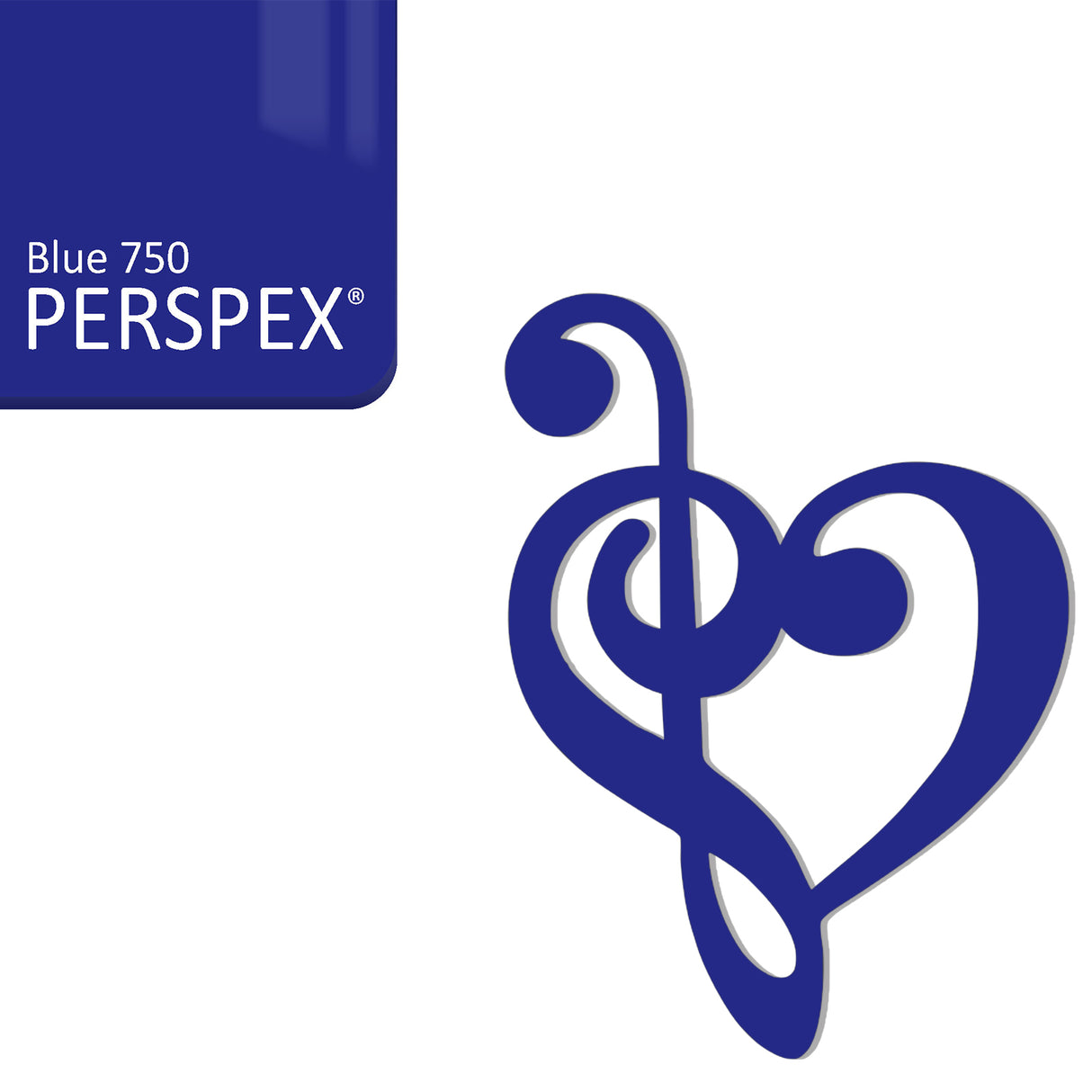 Treble Clef Bass Clef Music Heart Decor - Laserworksuk