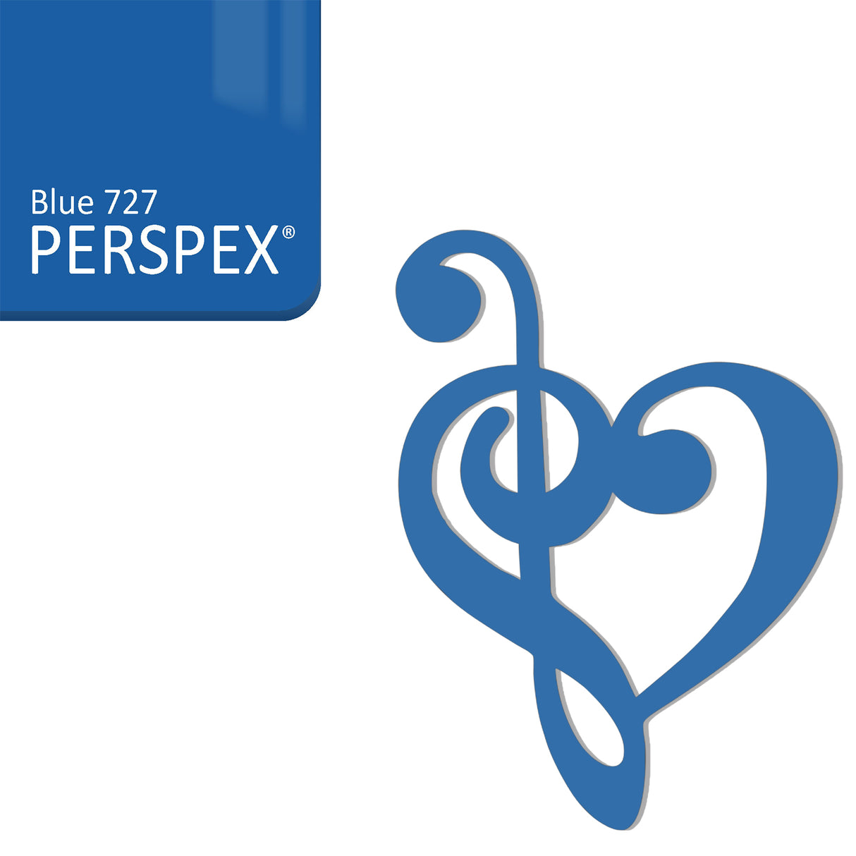 Treble Clef Bass Clef Music Heart Decor - Laserworksuk