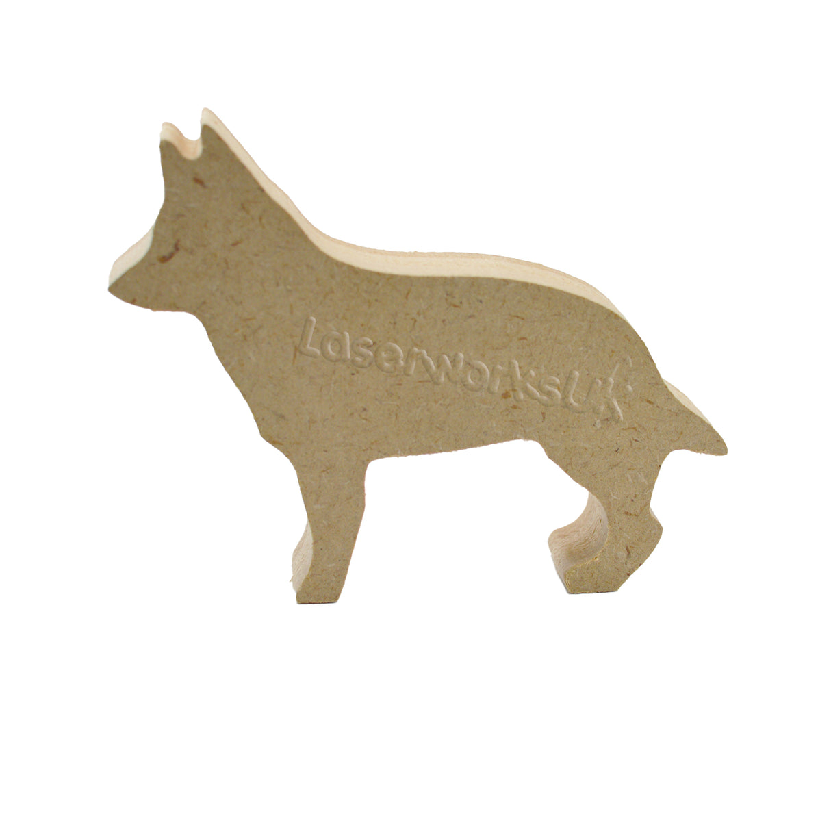 Freestanding Alsatian - German Shepherd Dog Shapes - Laserworksuk