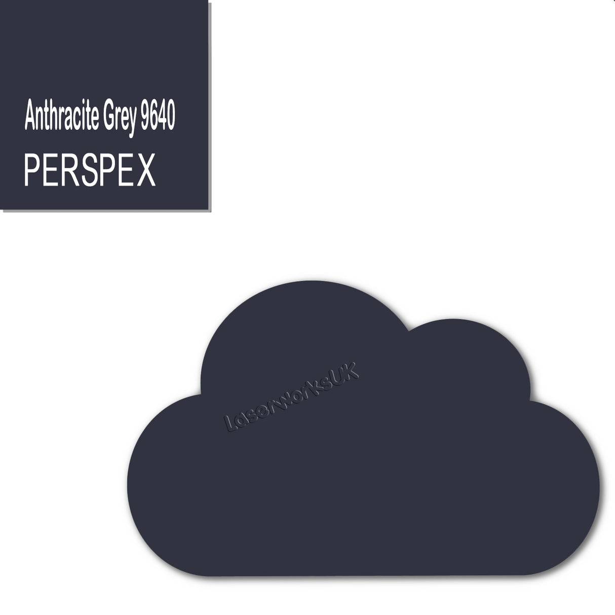 Cast Acrylic Cloud Shapes - Nursery Blanks (10cm Pack of 5) - Laserworksuk