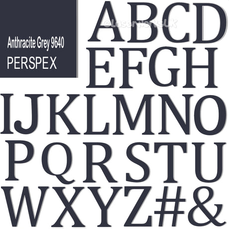 Acrylic 1.5 cm High Letters & Numbers - 40+ Colours - Laserworksuk