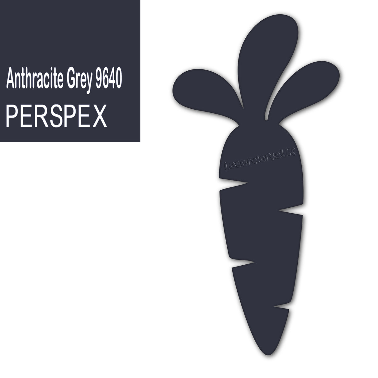 Acrylic Easter Carrot Blank Shapes (8cm Pack of 6) - Laserworksuk