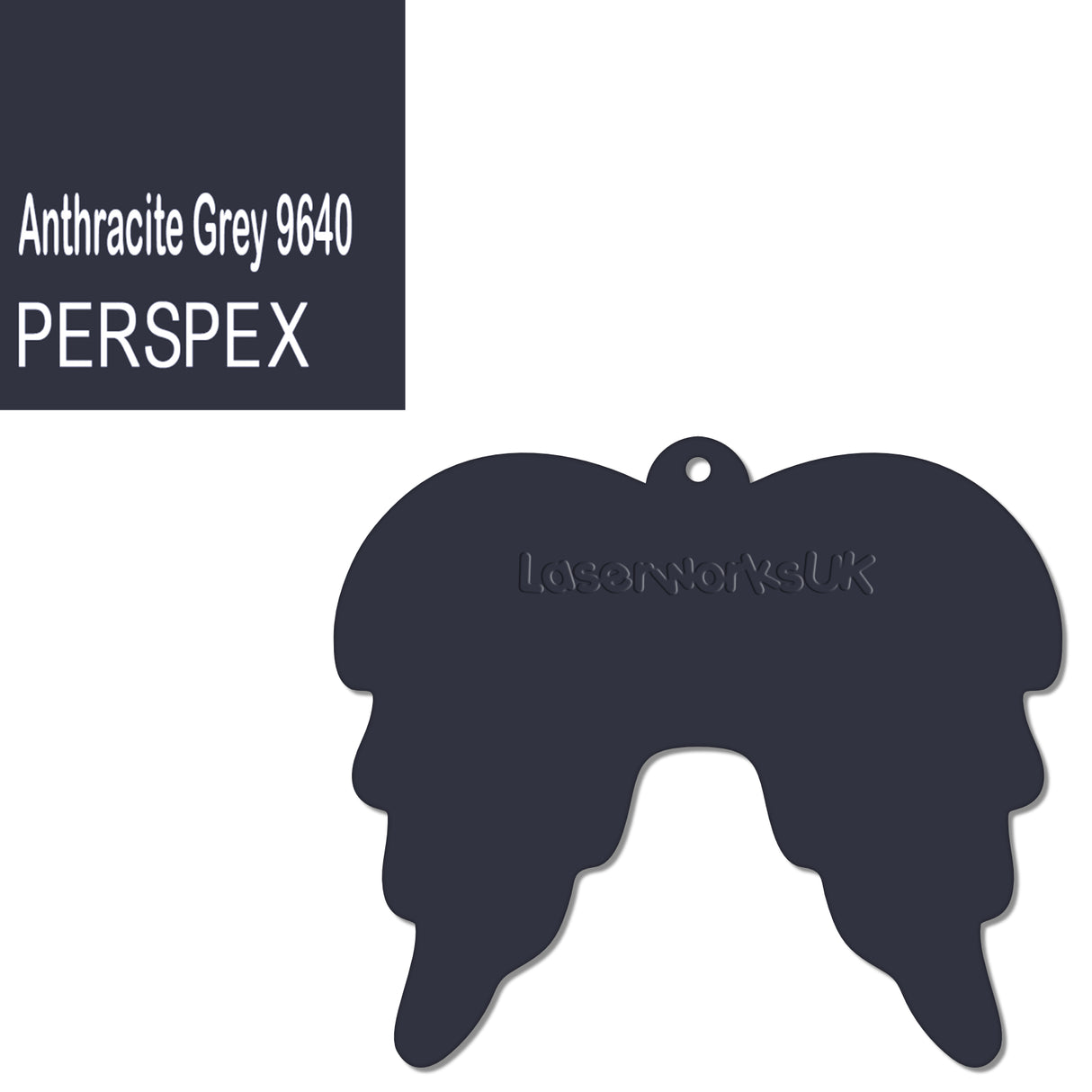 Acrylic Christmas Angel Wings Blanks (10cm Pack of 5) - Laserworksuk