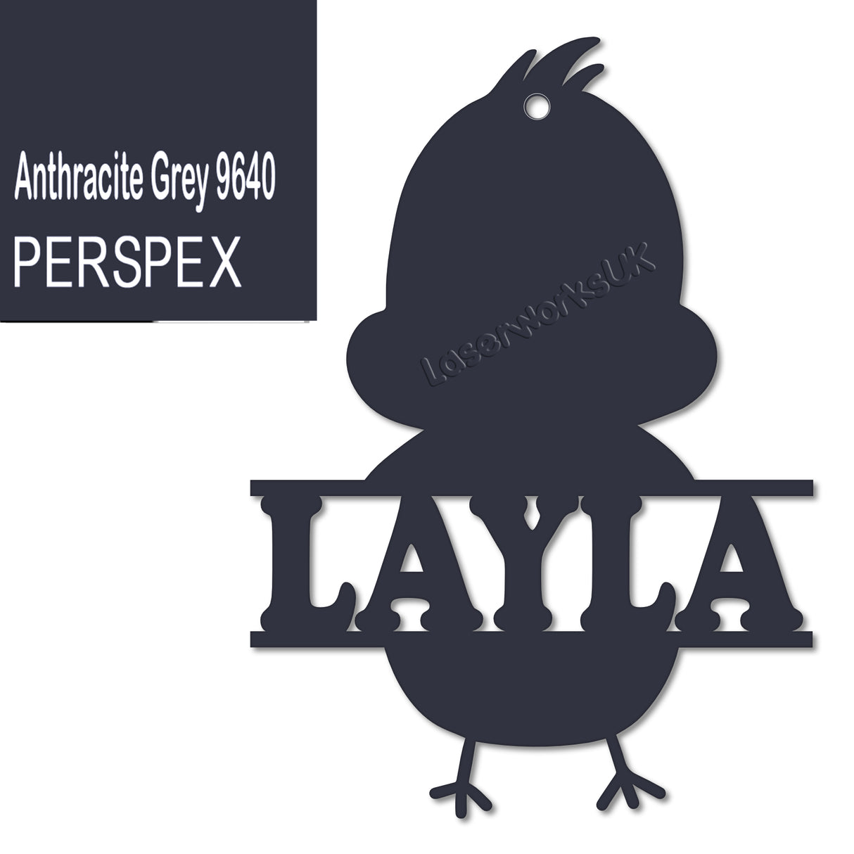 Acrylic Personalised Easter Decorations - Laserworksuk