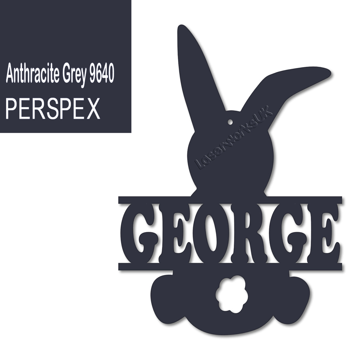 Acrylic Personalised Easter Decorations - Laserworksuk