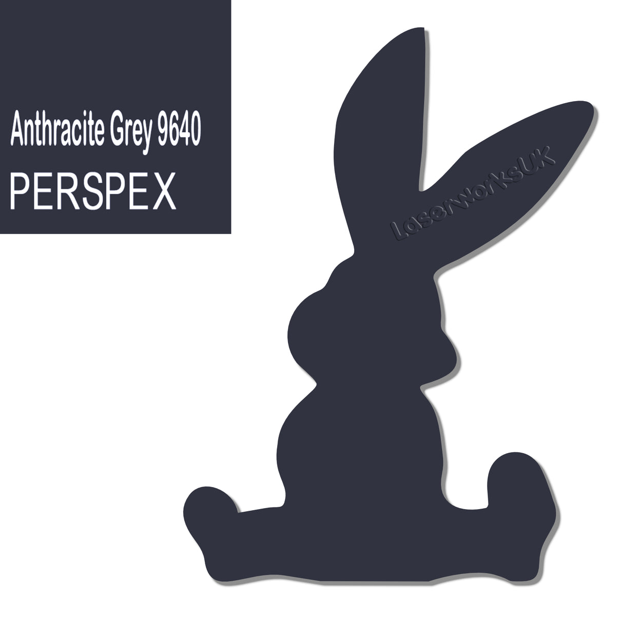 Acrylic Easter Cute Bunny Blanks (pack of 6) - Laserworksuk