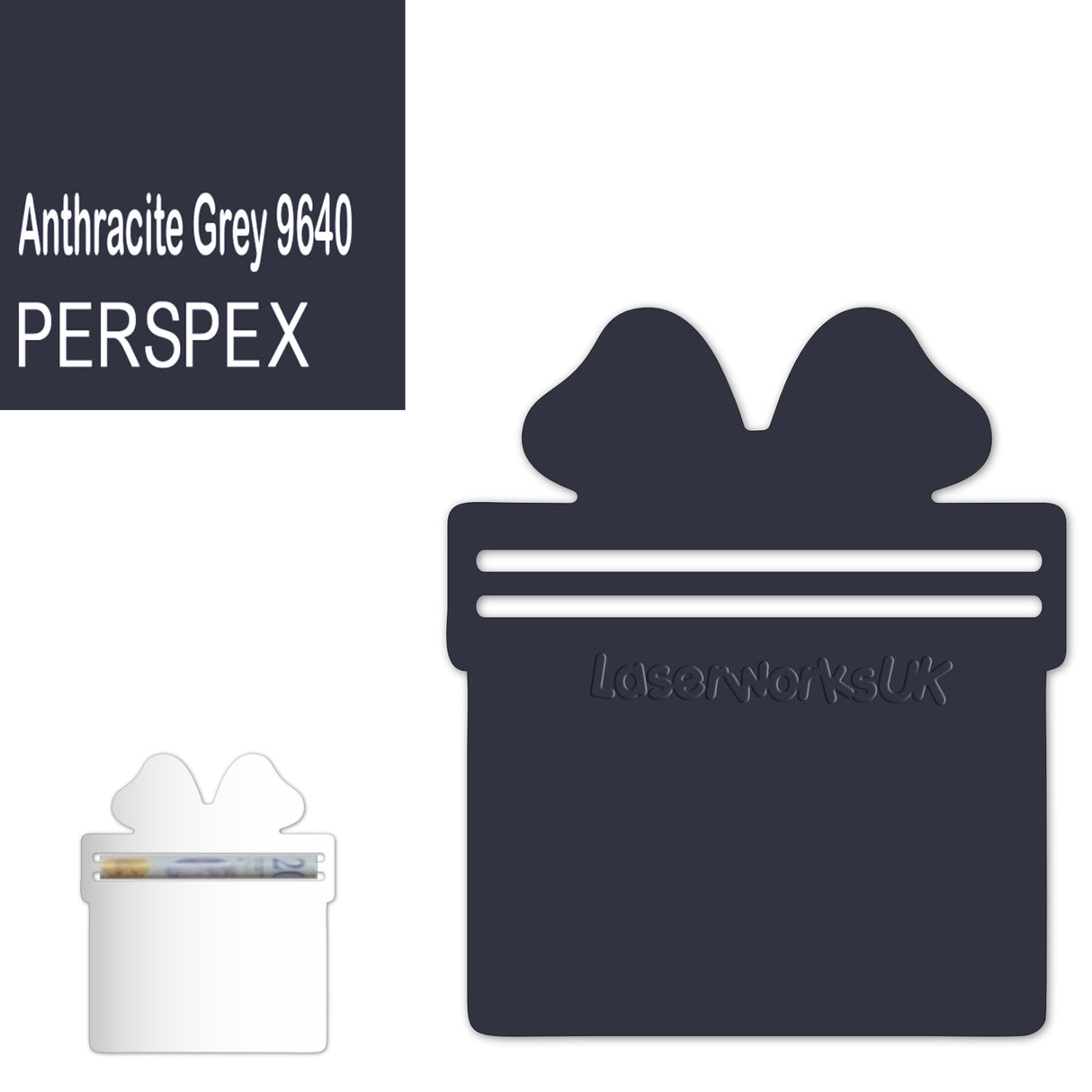 Acrylic Present Money Holder (Pack of 5) - Laserworksuk