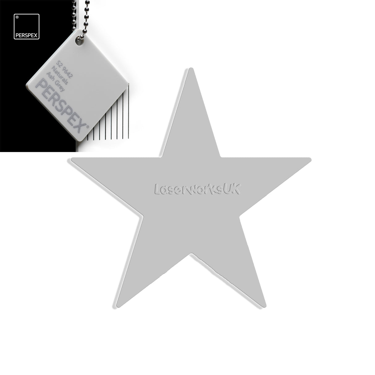 Star Shaped Acrylic Blanks - 25cm - Laserworksuk