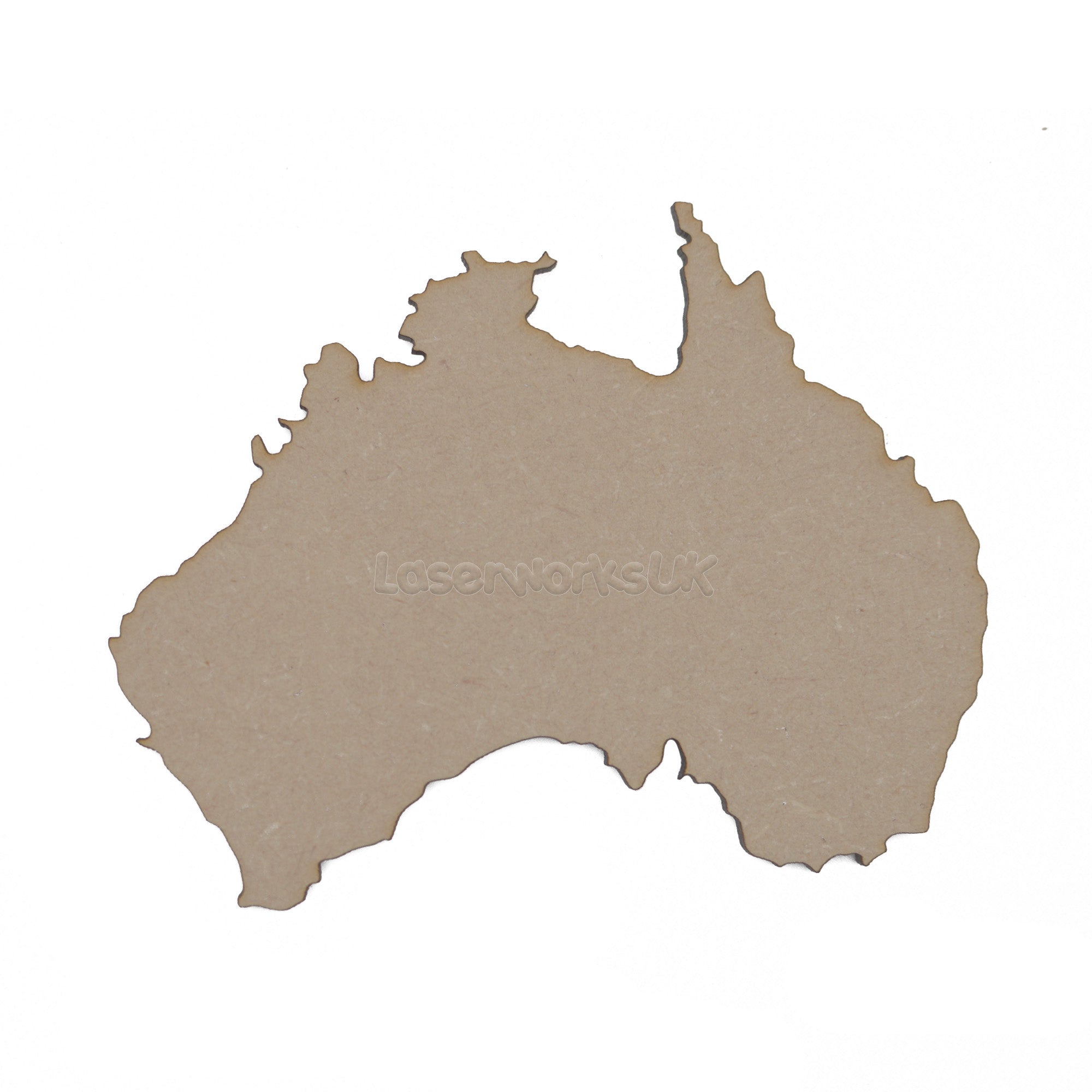 Wooden Australia Maps - Australian Map Outline Shapes - LaserworksUK