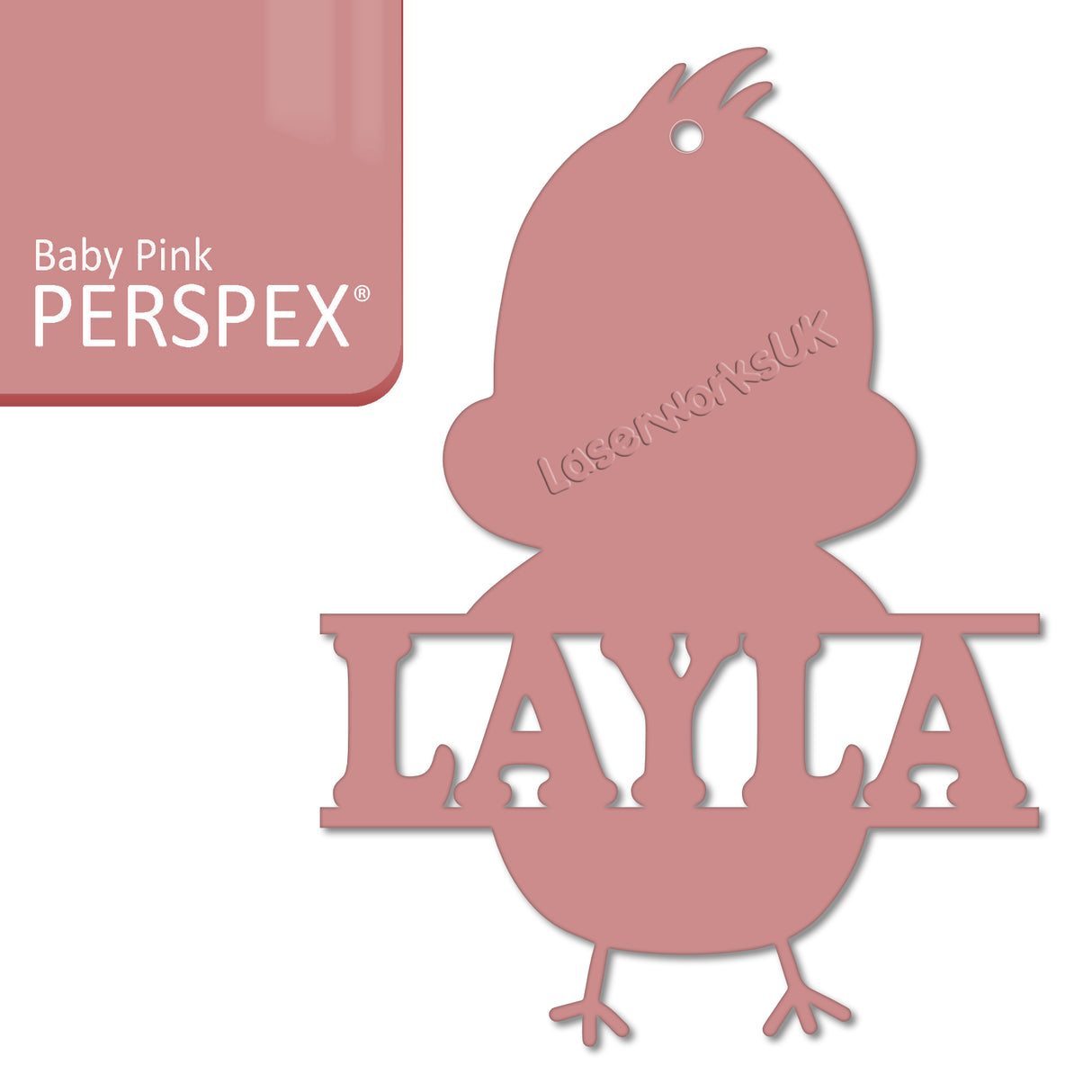 Acrylic Personalised Easter Decorations - Laserworksuk