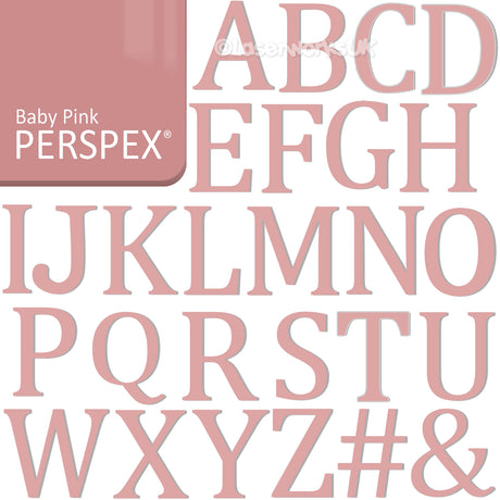 Acrylic 1.5 cm High Letters & Numbers - 40+ Colours - Laserworksuk