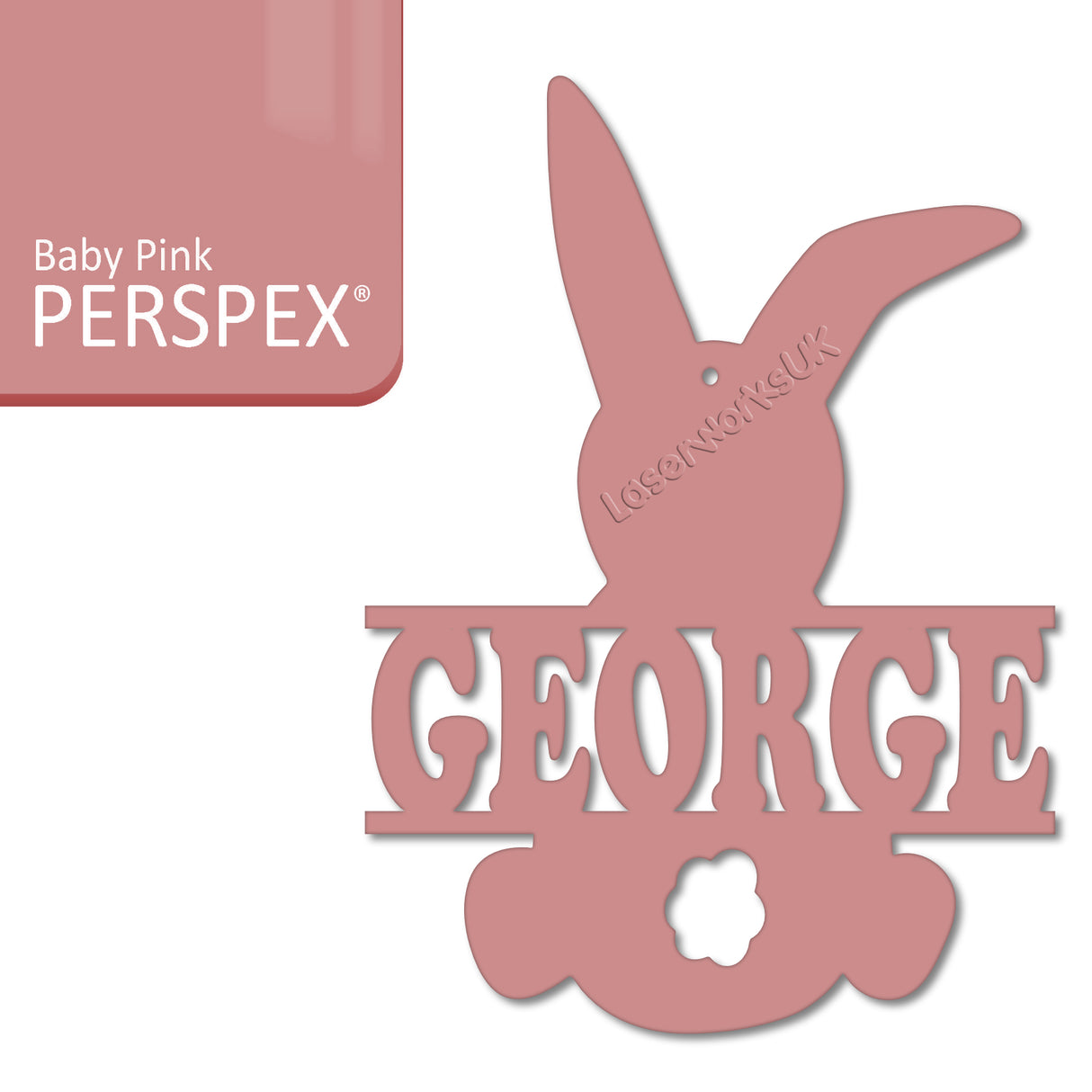 Acrylic Personalised Easter Decorations - Laserworksuk