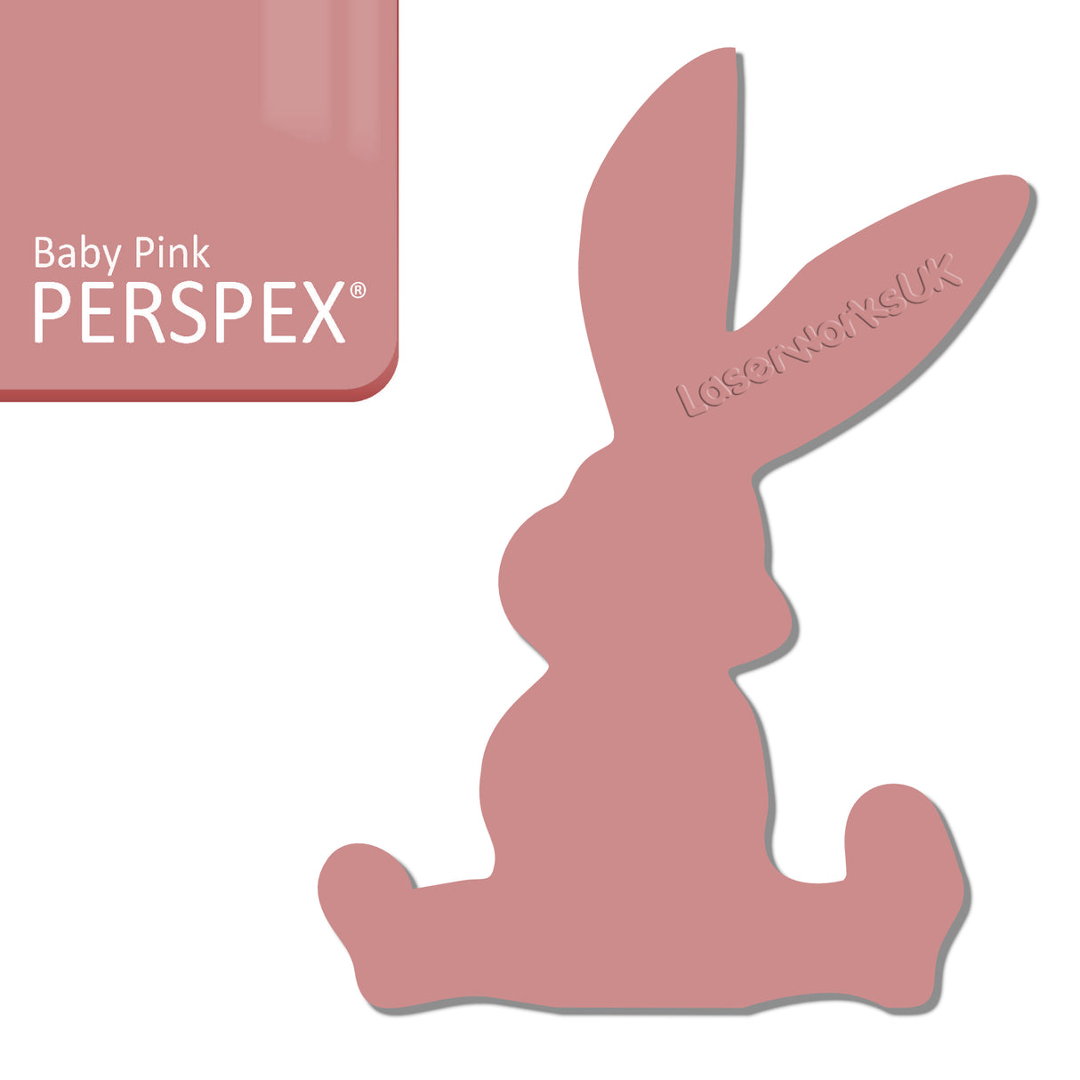 Acrylic Easter Cute Bunny Blanks (pack of 6) - Laserworksuk