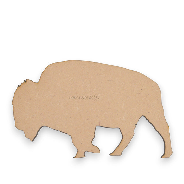 Wooden Buffalo - MDF Bison Craft Shapes - LaserworksUK
