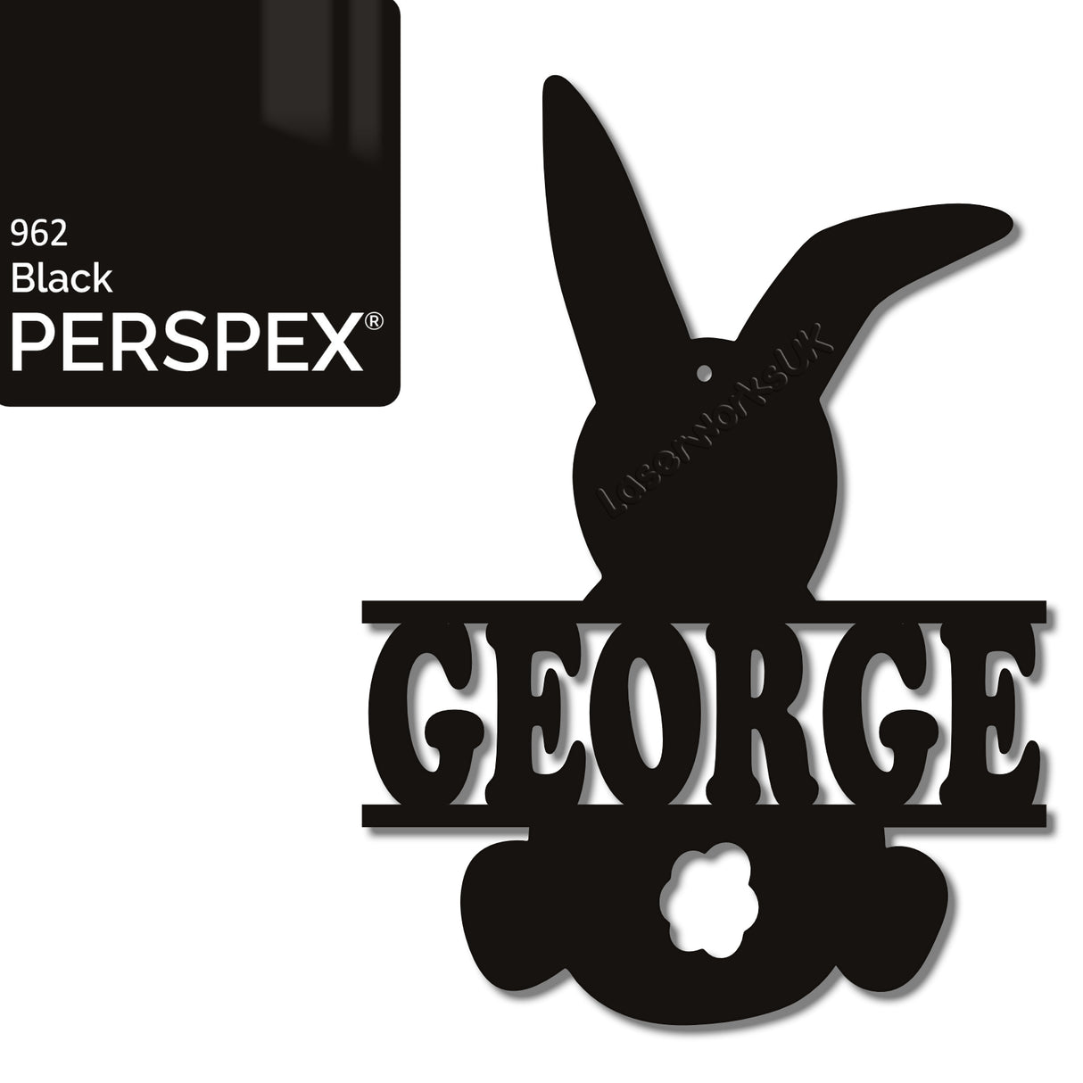 Acrylic Personalised Easter Decorations - Laserworksuk