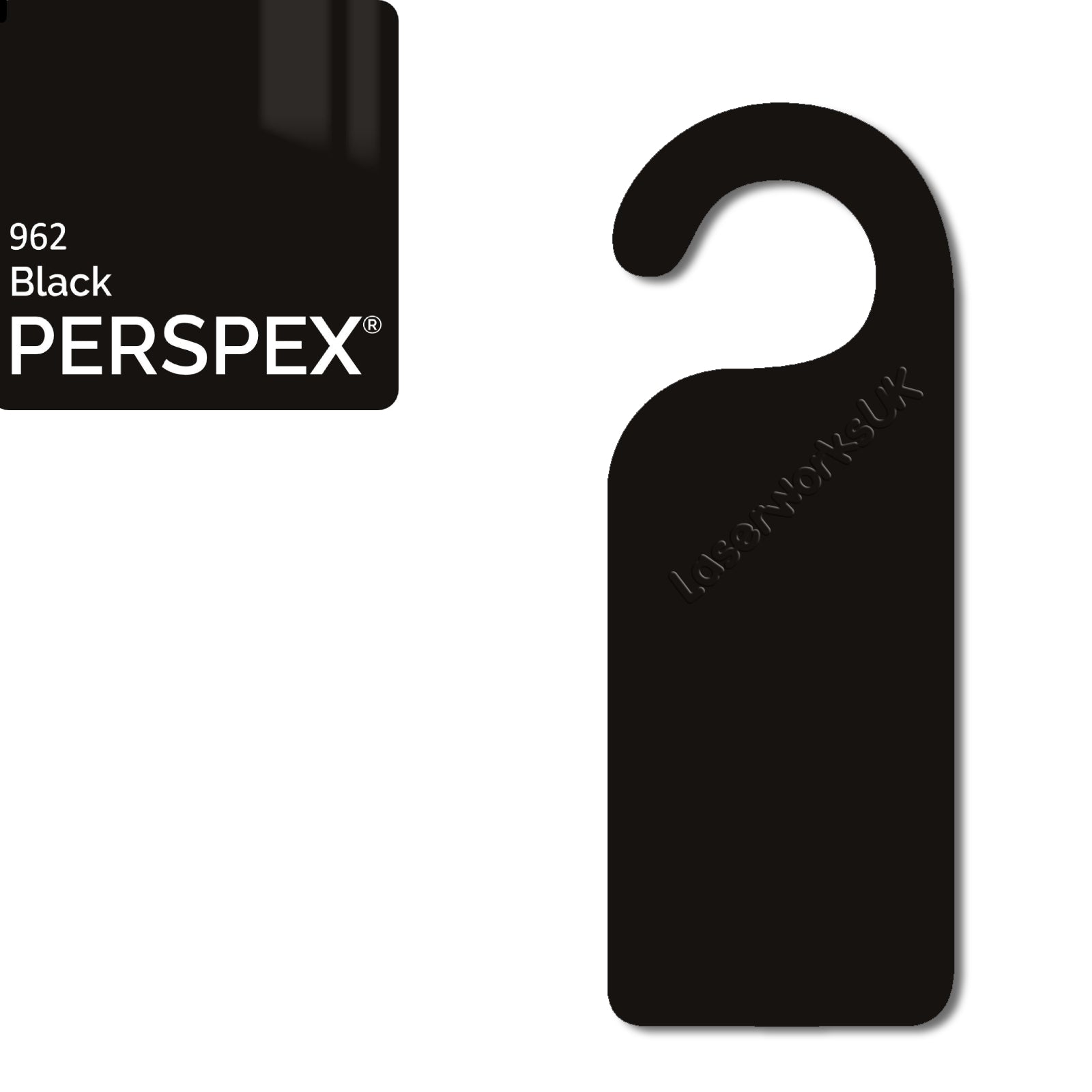 Acrylic Door Hanger Blanks - Style 1 - Laserworksuk