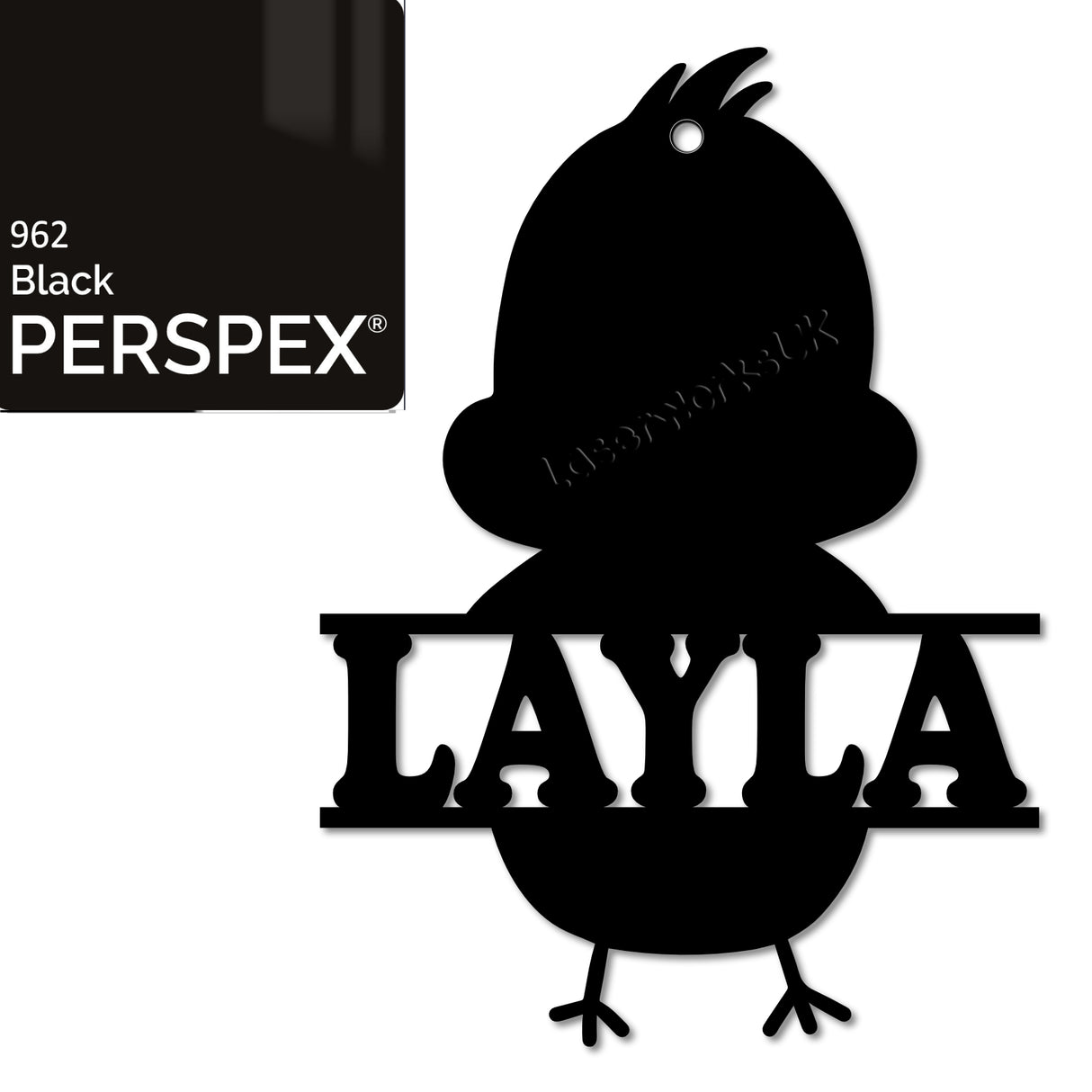 Acrylic Personalised Easter Decorations - Laserworksuk