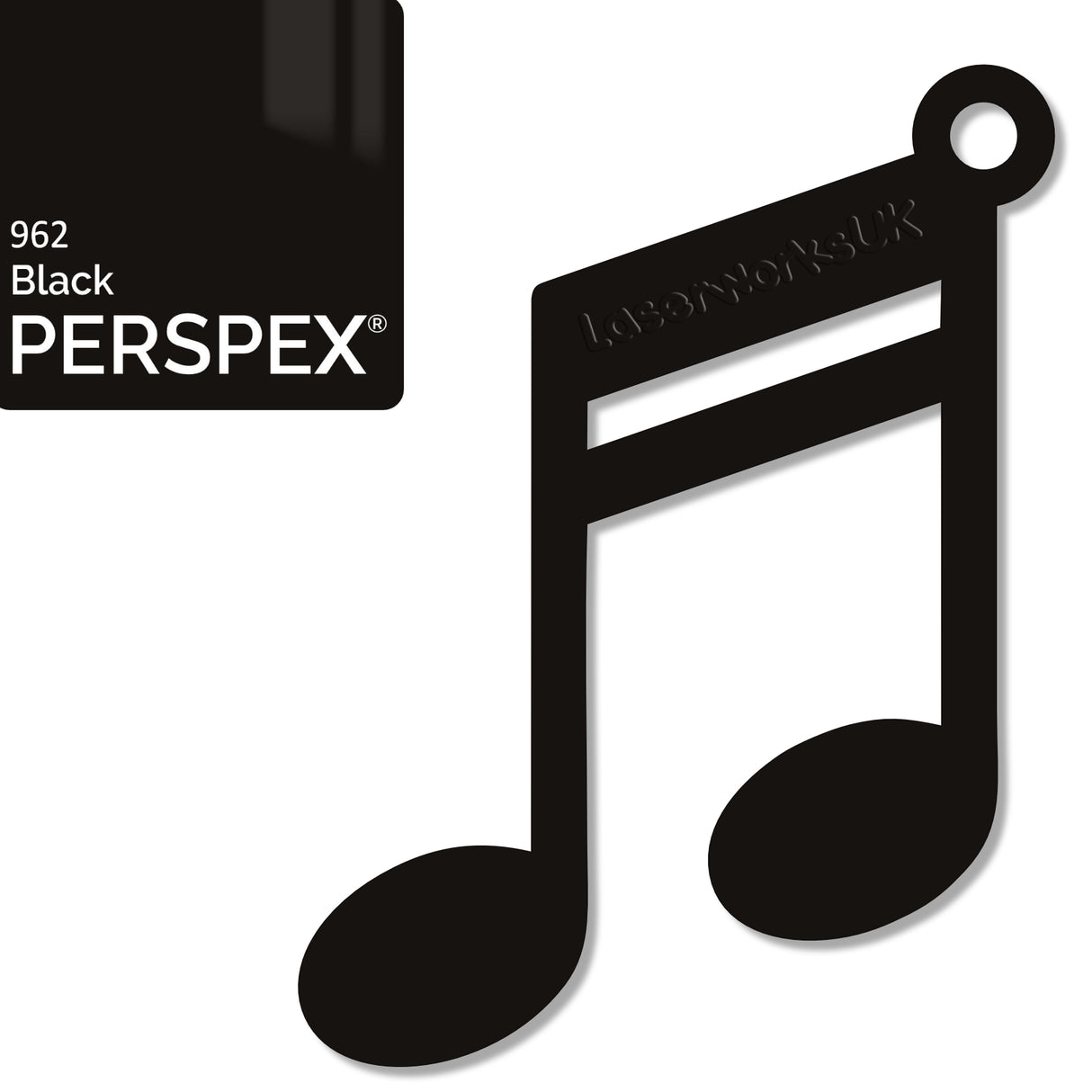 Acrylic Double Bar Keyring - Laserworksuk