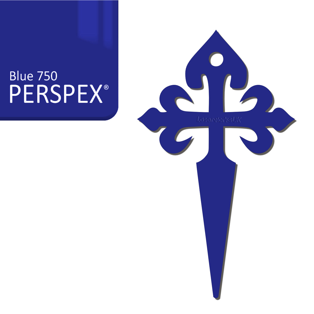 Camino de Santiago - St James Cross Keyring - Laserworksuk