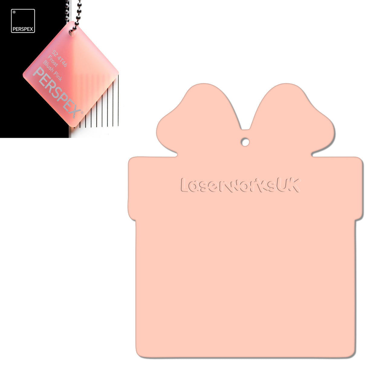 Acrylic Christmas Present Gift Box Blanks - Laserworksuk