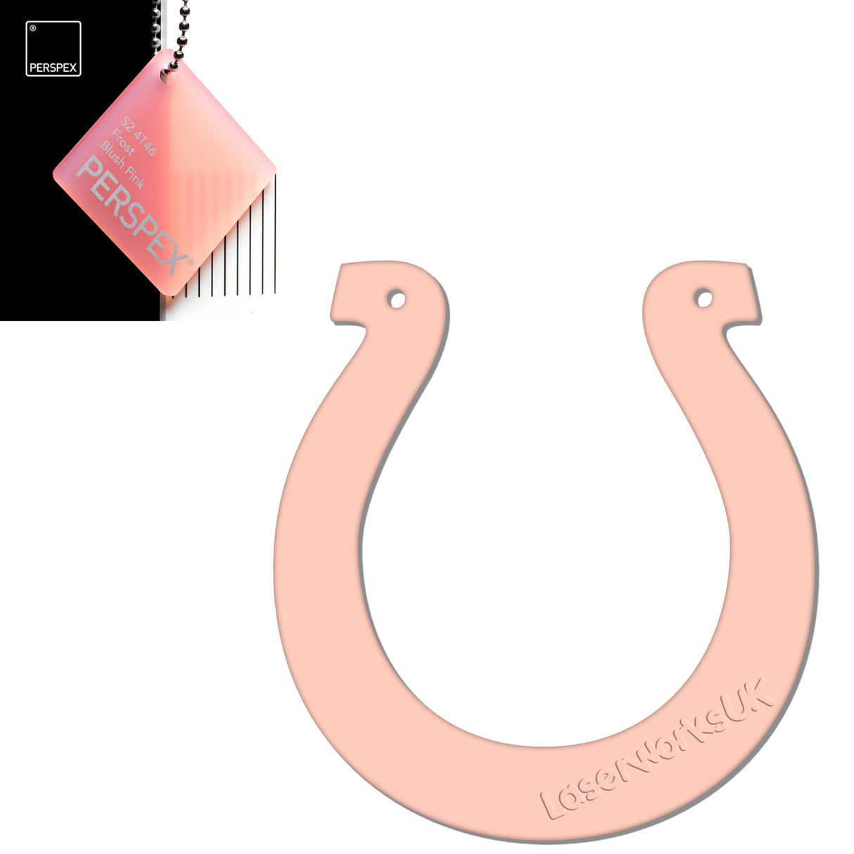 Acrylic Wedding Horseshoe Blanks - Laserworksuk