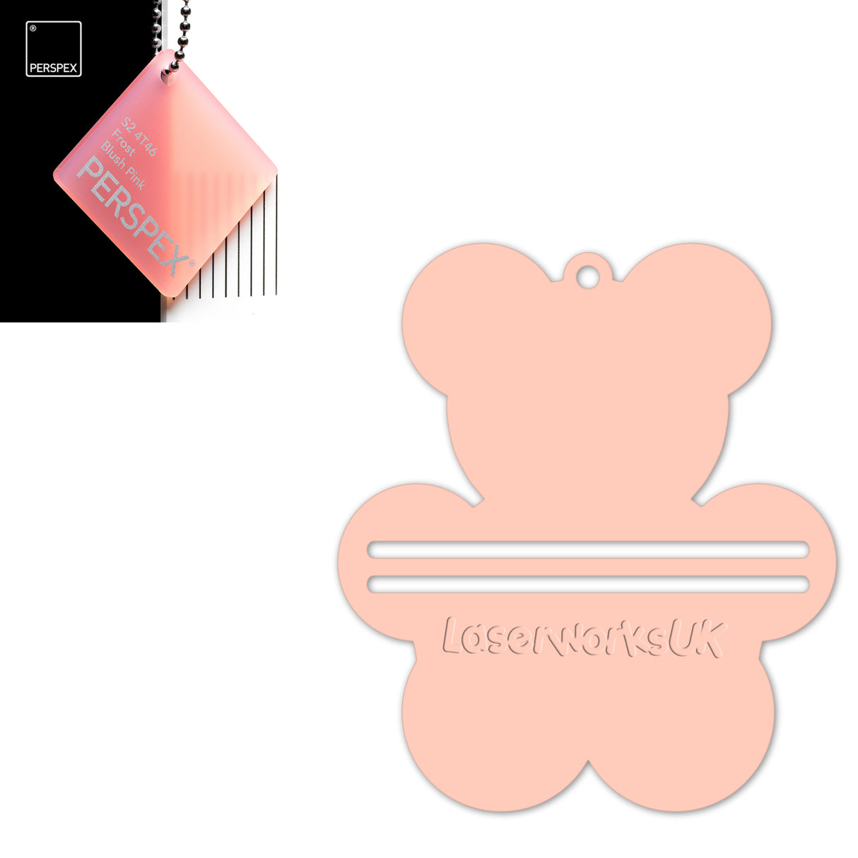 Acrylic Teddy Bear Money Holder Blanks (Pack of 3) - Laserworksuk