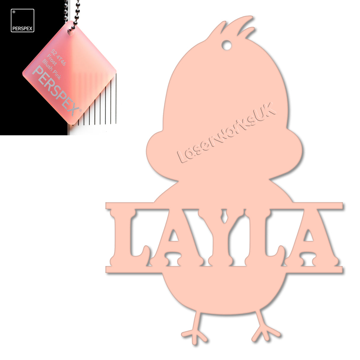 Acrylic Personalised Easter Decorations - Laserworksuk