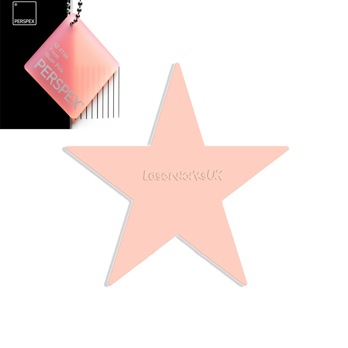 Star Shaped Acrylic Blanks - 25cm - Laserworksuk