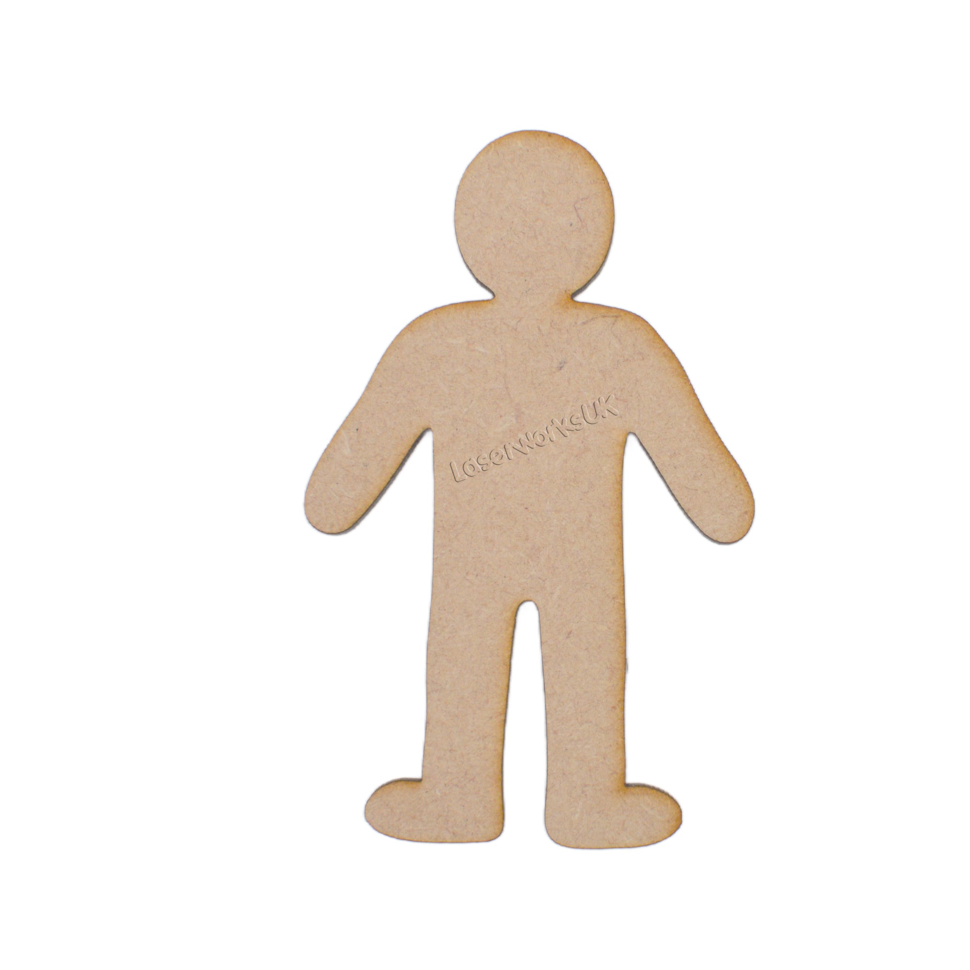 Wooden Boy Girl - Craft Shapes - LaserworksUK
