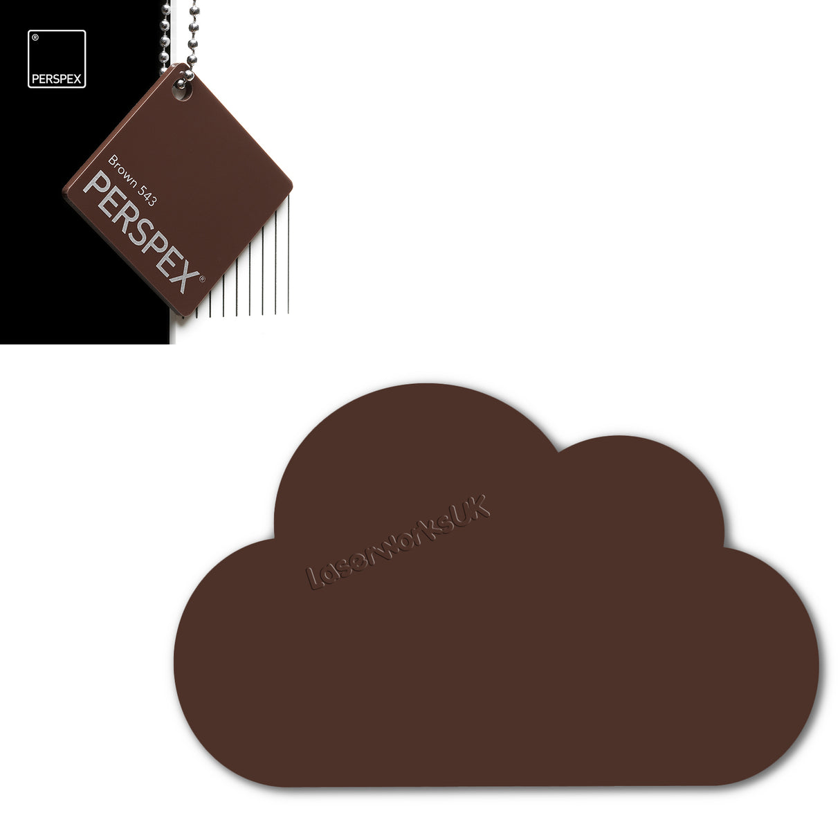 Cast Acrylic Cloud Shapes - Nursery Blanks (10cm Pack of 5) - Laserworksuk