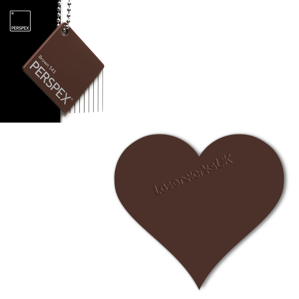 Acrylic Heart Blanks (6cm Pack of 9) - Laserworksuk