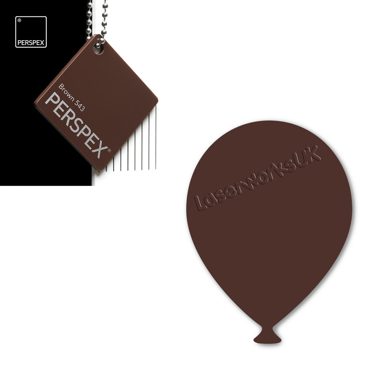 Acrylic Balloons - Party Balloon Blanks (12cm Pack of 5) - Laserworksuk