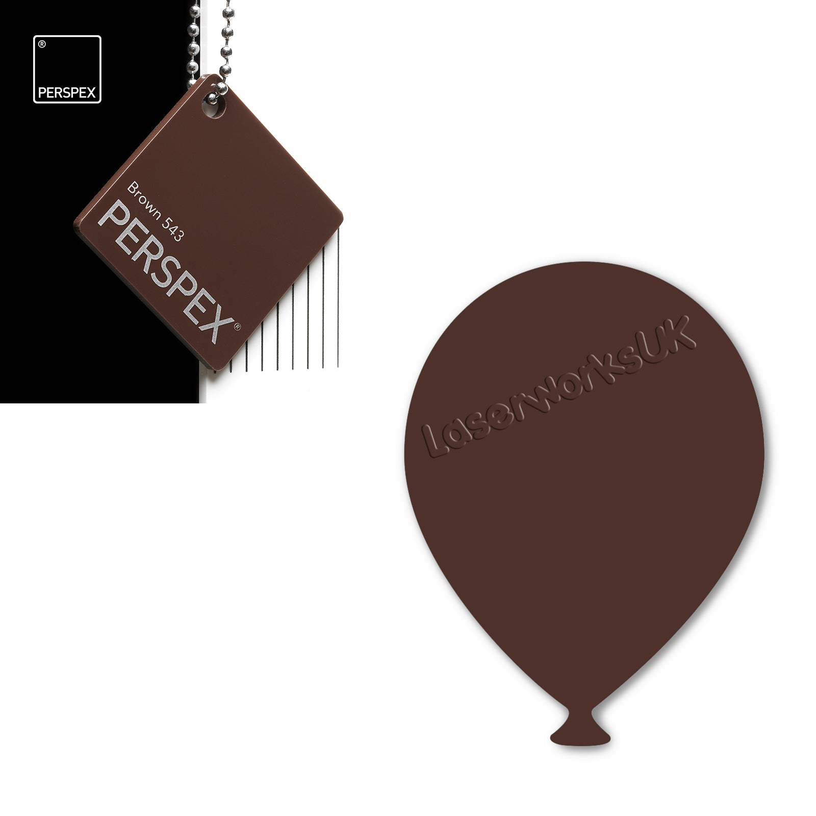 Acrylic Balloons - Party Balloon Blanks (12cm Pack of 5) - Laserworksuk