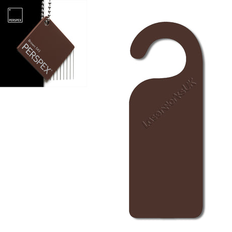 Acrylic Door Hanger Blanks - Style 1 - Laserworksuk