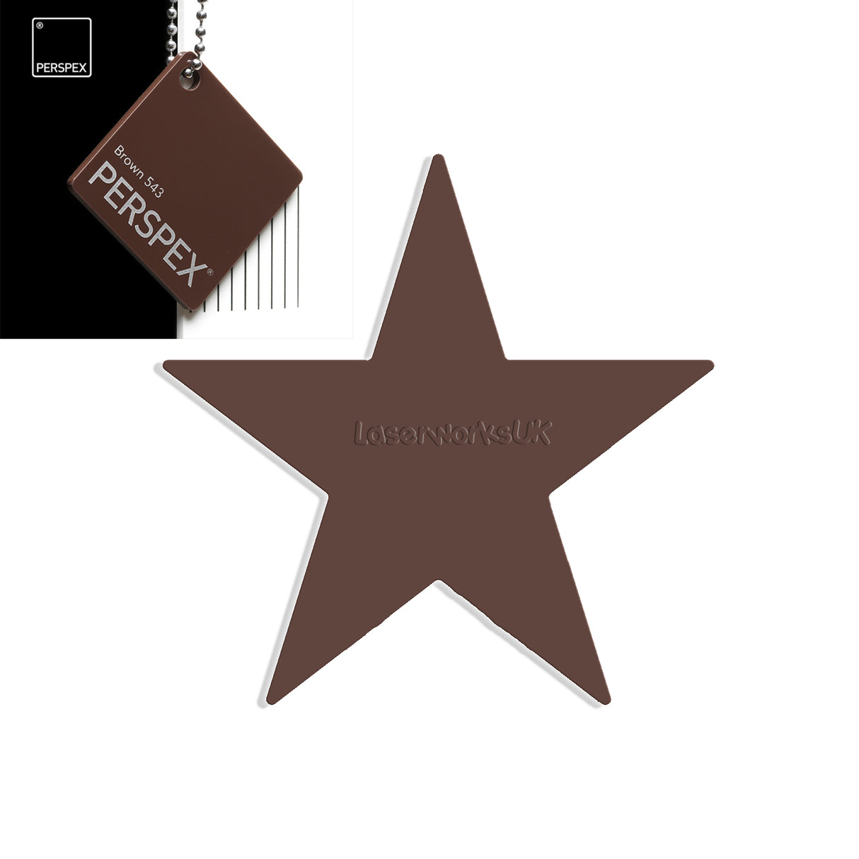 Star Shaped Acrylic Blanks - 25cm - Laserworksuk