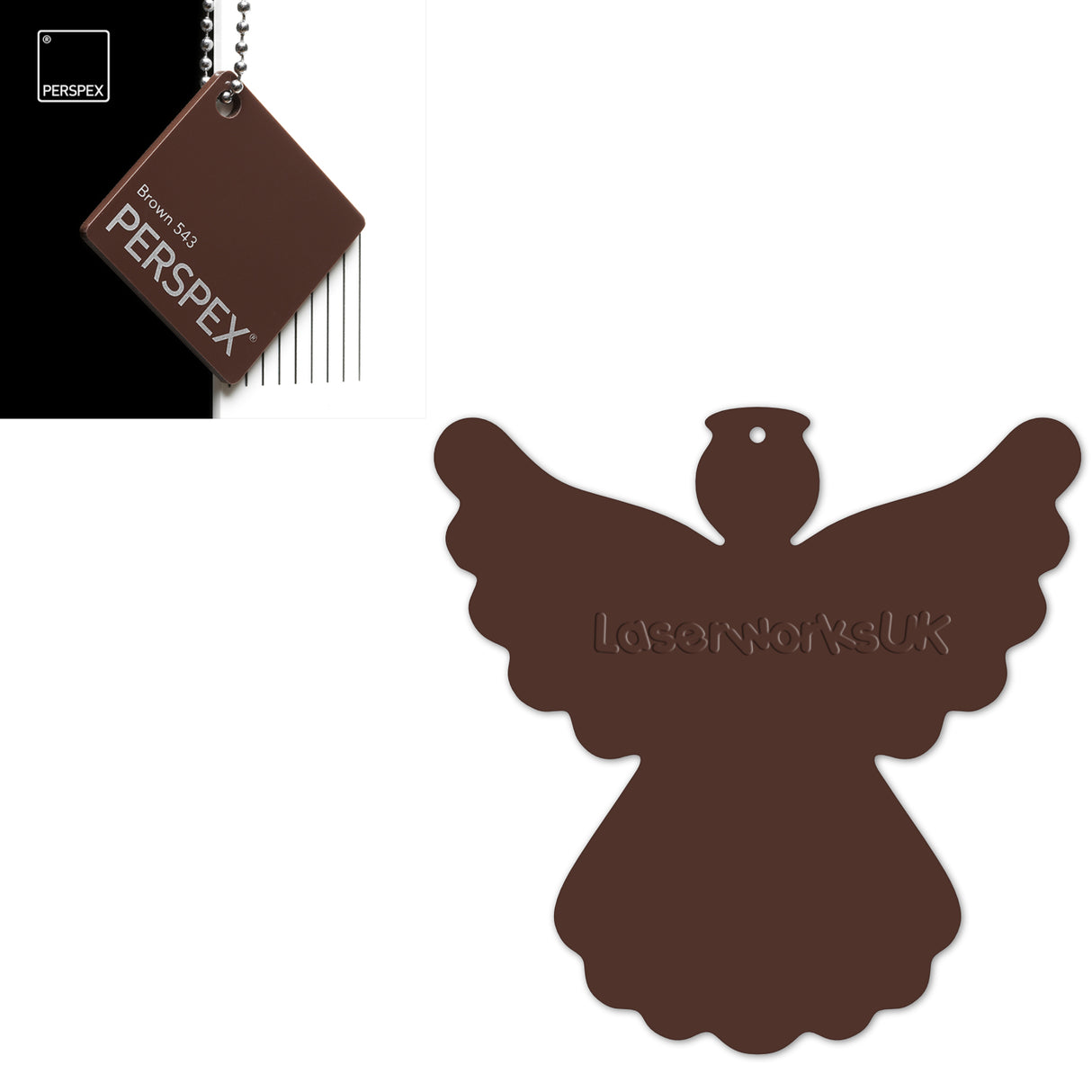 Acrylic Christmas Angel Blanks - Laserworksuk