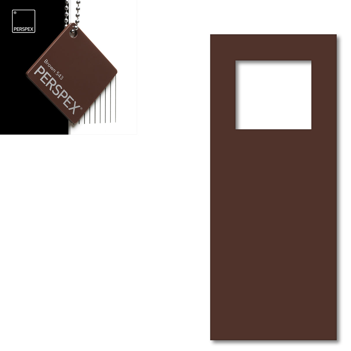 Acrylic Door Hanger Blanks - Style 6 - Laserworksuk