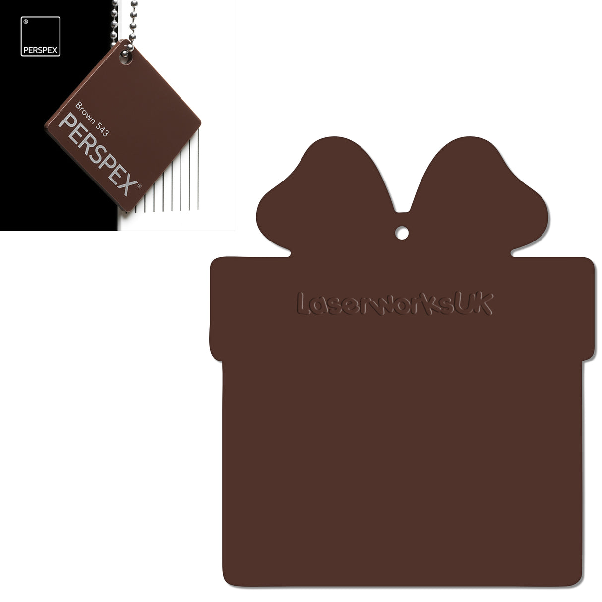 Acrylic Christmas Present Gift Box Blanks - Laserworksuk