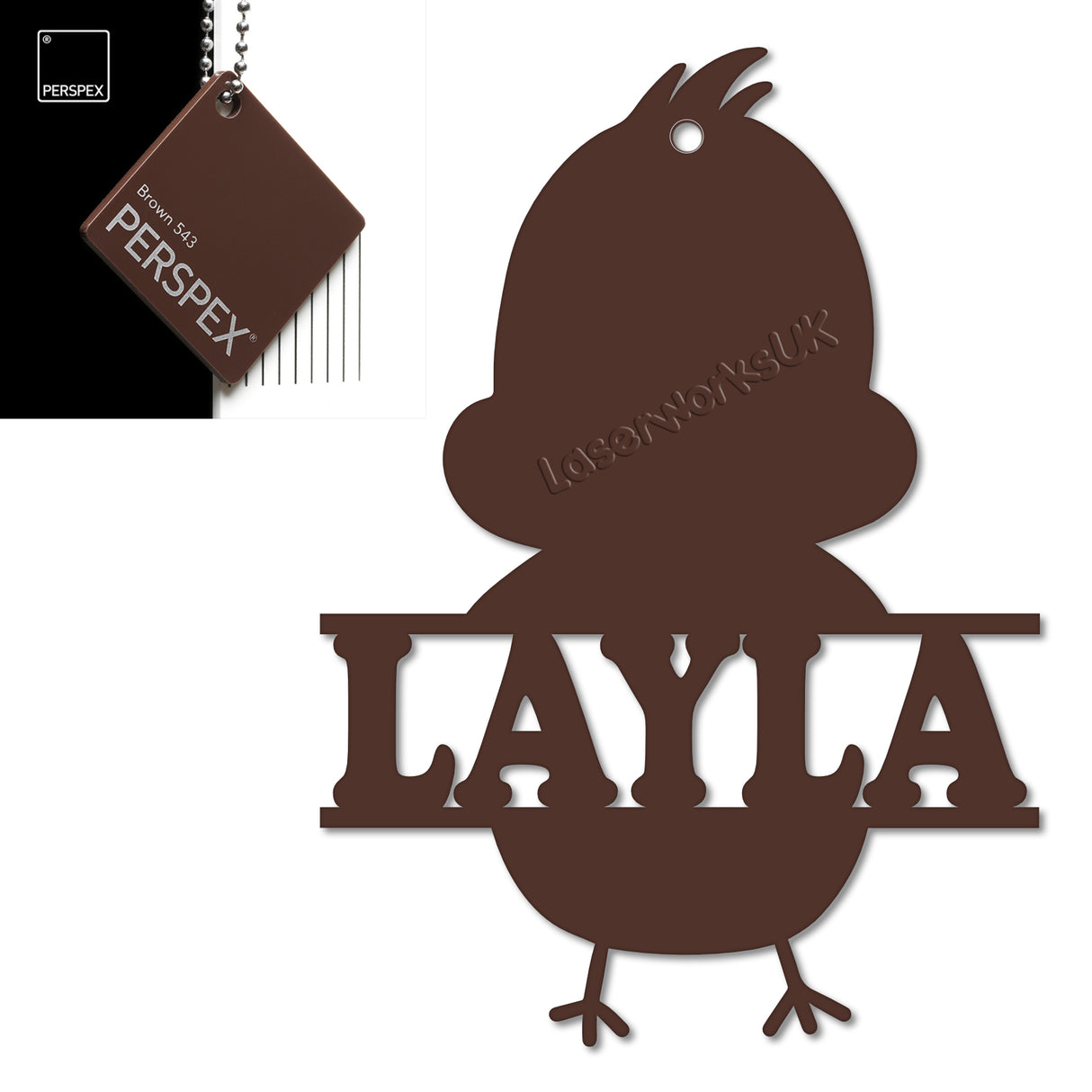 Acrylic Personalised Easter Decorations - Laserworksuk